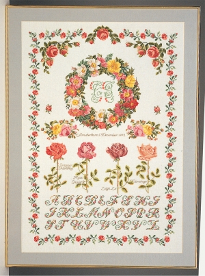 외국 십자수패키지 Thea Gouverneur/ ROSE SAMPLER(16ct)-TG2043A