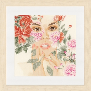 외국 십자수패키지 Lanarte/FLOWERS FACE-0149291