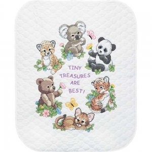 외국 십자수패키지 Dimensions/ 아기이불 Baby Animals Quilt-73064