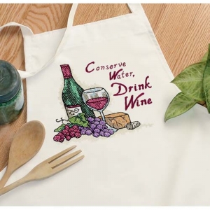 외국 십자수패키지 Dimensions 실없는 앞치마 Drink Wine Apron-73517