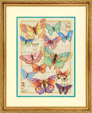 외국 십자수패키지 Dimensions Gold/ Butterfly Beauty-70-35338