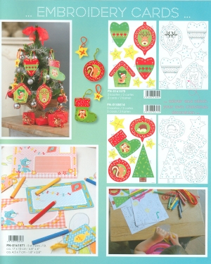 Vervaco/ Embroidery Christmas 걸이용카드장식 만들기-0161570