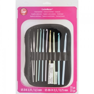 Boye 모사용 & 레이스용 코바늘세트 Crochetmaster (24개세트)-3396-277D-14M(DIS)