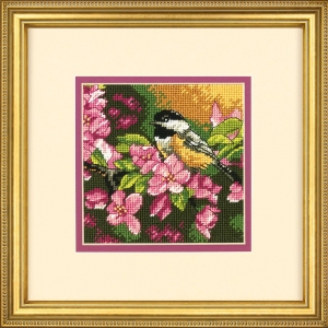 Dimensions TAPESTRY(니들포인트패키지) Chickadee in Pink(면실)-71-07244