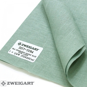 쯔바이 자수원단 36카운트-EDINBURGH-Smoke Blue/3217-7094