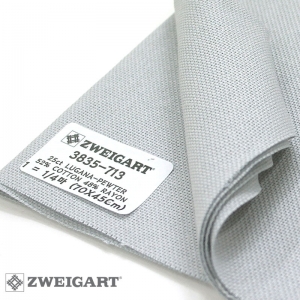 쯔바이 자수원단 25카운트-LUGANA-Pewter/3835-713