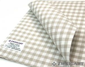 쯔바이 자수원단 32카운트-MURANO LUGANA 체크원단-Light Brown/7663-1012(170Cm폭)