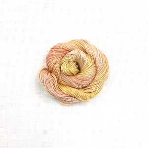 HOTA자수실 Pearl Cotton #12 Hand-dyed 복합사 Pastel/G.BP12.P009(Longan) 25m Spool(스풀)