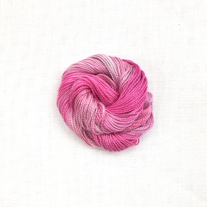 HOTA자수실 Pearl Cotton #12 Hand-dyed 복합사 Pastel/G.BP12.P006(Peony) 25m Spool(스풀)