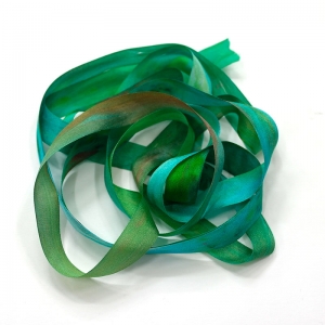 HOTA 실크리본자수실 Silk Ribbon 13mm Hand-dyed 복합/G.SR13.0115(GrandmaMoses)