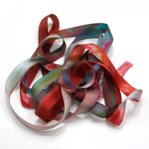 HOTA 실크리본자수실 Silk Ribbon 13mm Hand-dyed 복합/G.SR13.0111(Frida)