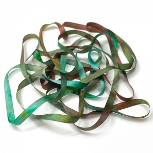 HOTA 실크리본자수실 Silk Ribbon 7mm Hand-dyed 복합/G.SR07.0105(Gauguin)