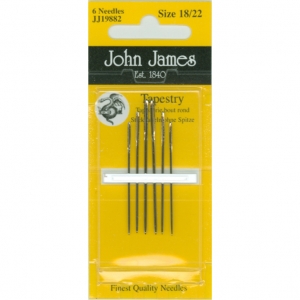 존제임스 십자수바늘 Tapestry 18/20/22호(6개세트)-JJ19882