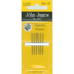 존제임스 십자수바늘 Tapestry Petites 22호(6개세트)-JJ19922(짧은바늘)