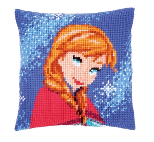 외국 십자수패키지 Vervaco/ Very Easy 털실 Disney Frozen Anna-0165923(칼라프린트 원단)