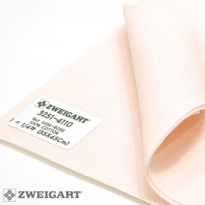 쯔바이 자수원단 16카운트-AIDA-Rose/3251-4110