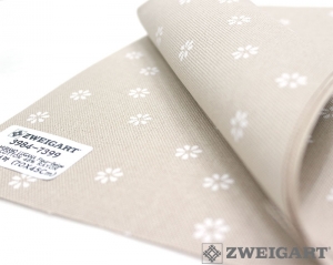 쯔바이 자수원단 32카운트-MURANO LUGANA Fleur-Beige/3984-7399