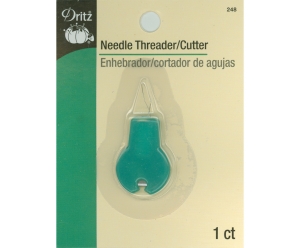 Dritz Needle Threader With Cutter 바늘꿰기 실꿰기(커터날 포함)-DRI 248