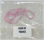 Kreinik Real Metal Threads/ #7 Bullion Brilliant (Smooth Purl) - Pink 10.25"/ RM-BU-7007-BRLQ