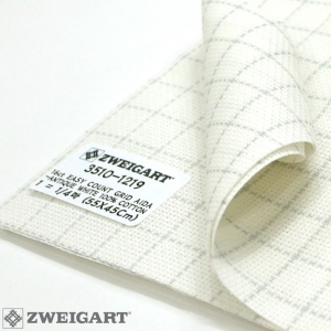 쯔바이 자수원단 16카운트-EASY COUNT GRID AIDA-ANTIQUE WHITE(물에 지워집니다)/3510-1219