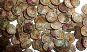 HOTA Thread Button 복합사로 감싼 버튼 단추 Hand-dyed (10개세트)/E.LTB.0129(Friedrich)