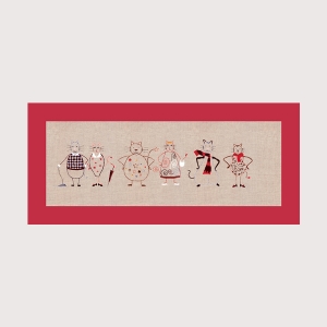 외국 십자수패키지 Bonheur/(Embroidery 프랑스자수) Cat frieze-2588