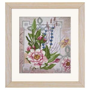 외국 십자수패키지 Nova Sloboda/Flowers Tenderness-HHD4071(배경프린트원단)