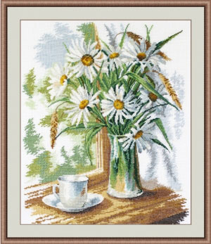외국 십자수패키지 Oven/Daisies on Window-946