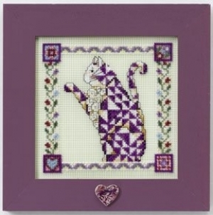 외국 십자수패키지 MillHill(Beads & Buttons)/ Quilted Cats Petunia-JS14-8403