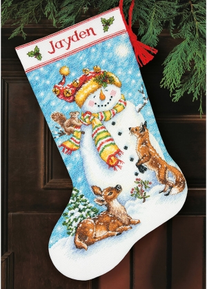 외국 십자수패키지 Dimensions/ 양말 Winter Friends Stocking-70-08963