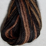 자수실 Valdani(발다니) Hand-Dyed Variegated Cotton Floss / O531 - Black Nut