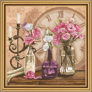 외국 십자수패키지 Nova Sloboda/Flower Time-CP3198(배경프린트원단)