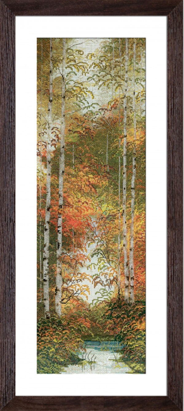 외국 십자수패키지 Nova Sloboda /Russian Birch-HHK6056(배경프린트원단)