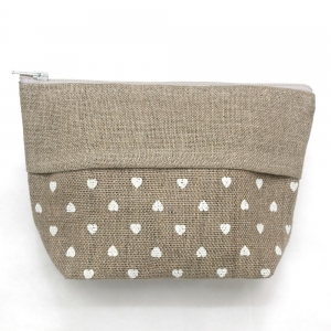 Le Bonheur 파우치/Pocket with white heart print-TLC11