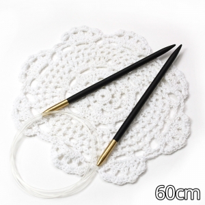 (옵션선택)Susanne 에보니우드 줄바늘 60Cm Circular Knitting Needles Ebony