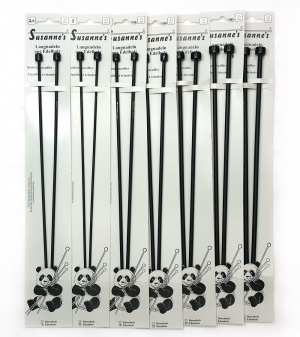 (옵션선택)Susanne 에보니우드 막힘대바늘 35Cm Knitting Needles Ebony(2개세트)