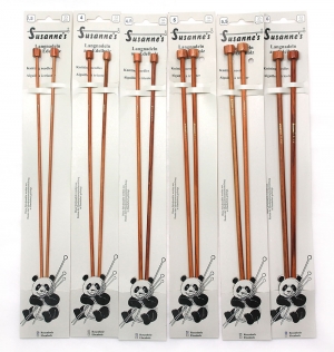 (옵션선택)Susanne 로즈우드 막힘대바늘 35Cm Knitting Needles RoseWood(2개세트)