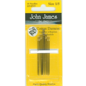 존제임스 Cotton Darners(불리언바늘) 1/5호(10개세트)-JJ14515
