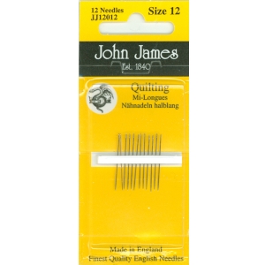 존제임스 퀼트바늘, 퀼팅바늘 12호(12개세트)-JJ12012