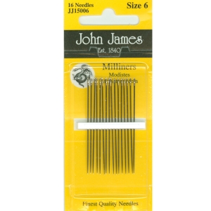 존제임스 Milliners(밀리너, 불리언바늘) 6호(16개세트)-JJ15006