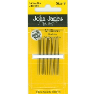 존제임스 Milliners(밀리너, 불리언바늘) 8호(16개세트)-JJ15008