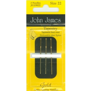 존제임스 십자수바늘 Tapestry Gold 22호(3개세트)-JG19822(Gold)