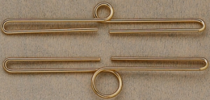 Permin 고급 메탈 벨풀(철제행거) 작품걸이 Oslo(2개세트) Antique Gold-5188/16Cm
