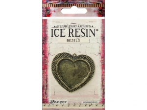 ICE Resin/Milan Bezel Large Heart Antique Bronze(하트 펜던트)-50681