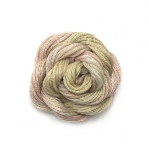HOTA자수실 Stranded Cotton Hand-dyed 복합사(25번사) Pastel/G.BMT6.P009(Longan) 10m Spool(스풀)