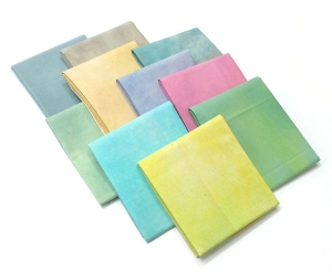 (Pastel 55X48Cm 10색세트)HOTA 자수원단 Muslin Hand-dyed 복합/21573