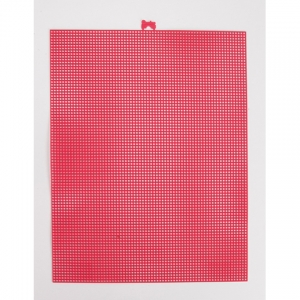 자수용 플라스틱원단( 7카운트,Raspberry) 26.5X34Cm/33900-37