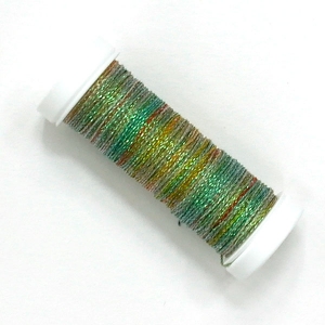 HOTA자수실 Metallics #4 Hand-dyed 복합사/B.MTR04.0115(GrandmaMoses) 10m Spool(스풀)