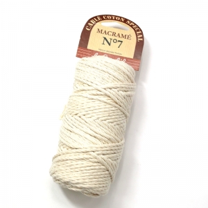 뚤르몽드 Sajou 사쥬 마크라메실(Macrame) 매듭공예실 Cotton No.7 Naturel/L03-CCM-100-8007