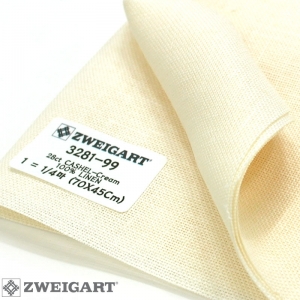 쯔바이 자수원단 28카운트-CASHEL-Cream/3281-99